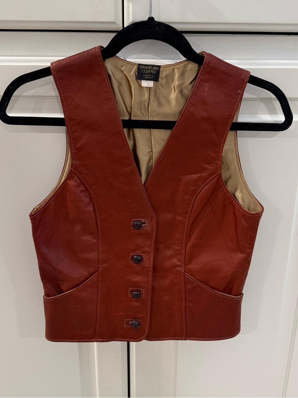 Vintage Champlain Leather Vest